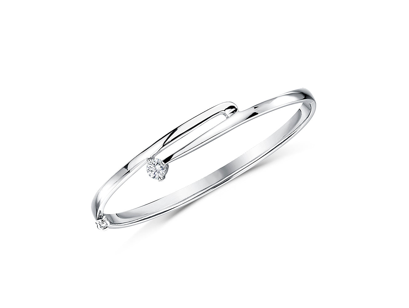 Sterling Silver Split Band Bangle