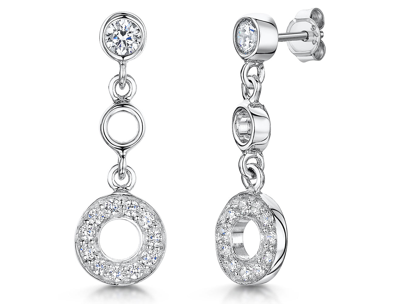 Sterling Silver Dangle Drop Earrings