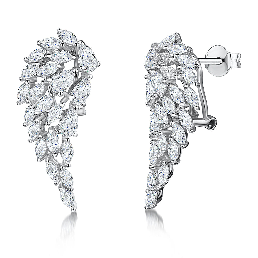Sterling Silver Angel Wing Earrings