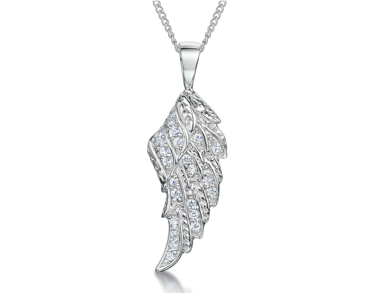 Sterling Silver Angel Wing Pendant