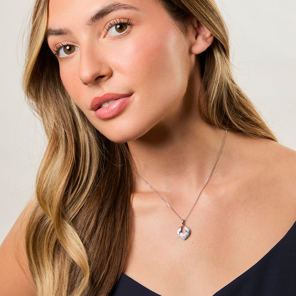 Sterling Silver Silver Angel Wings Pendant