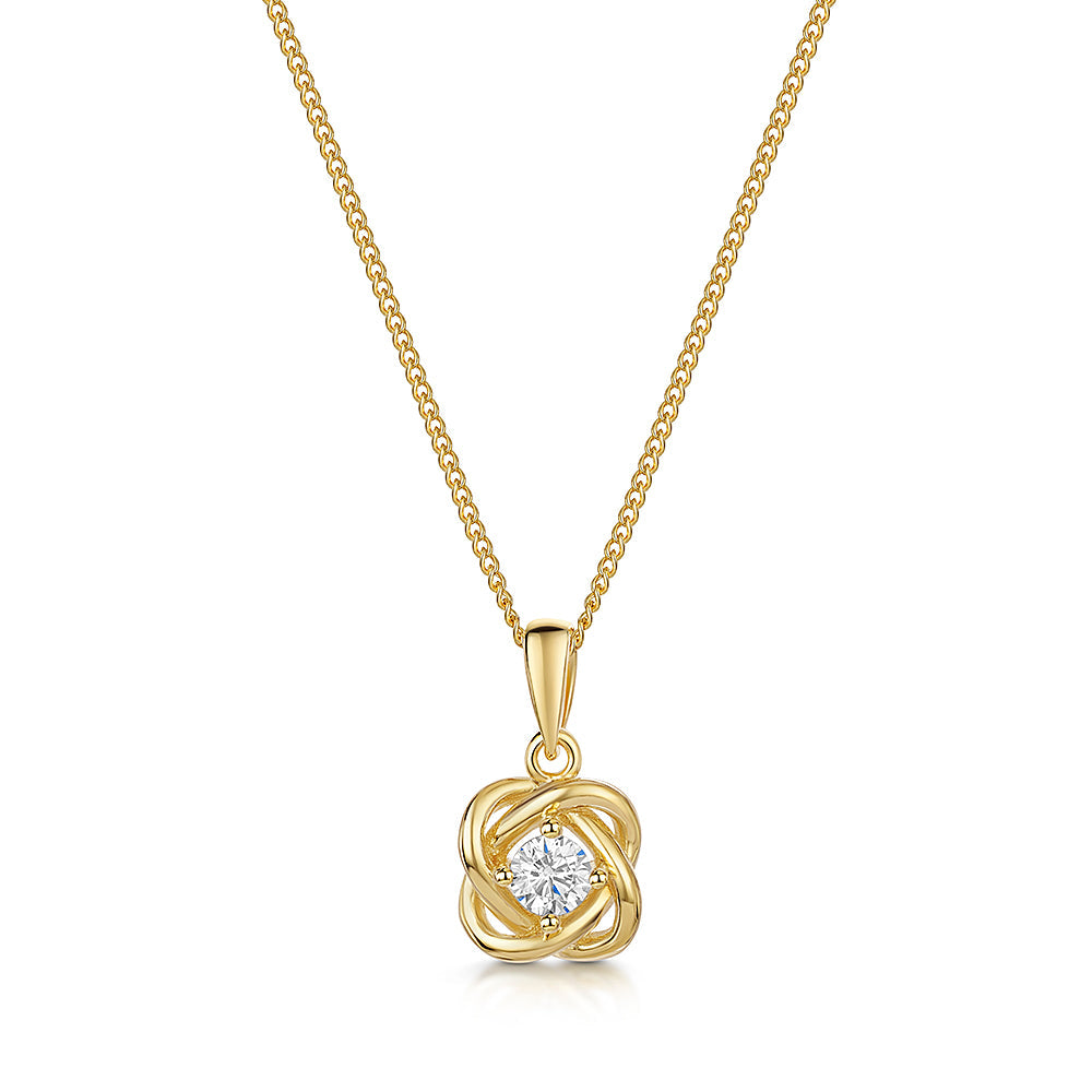 Yellow Gold Knot Pendant