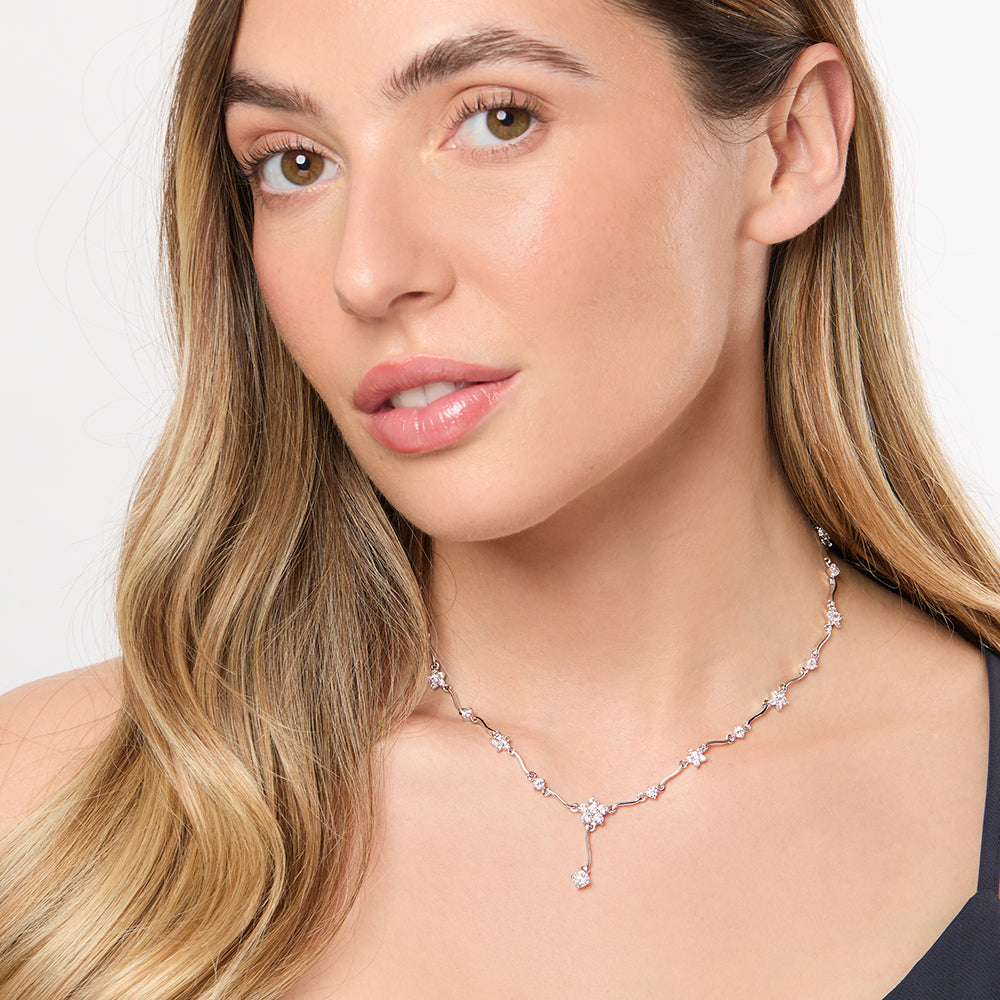 Sterling Silver 1.25ct Halo Pendant