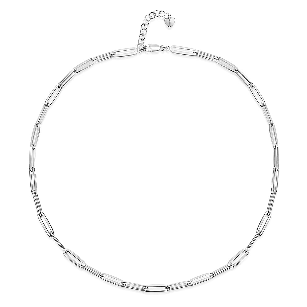 Sterling Silver Paperlink Full Necklace