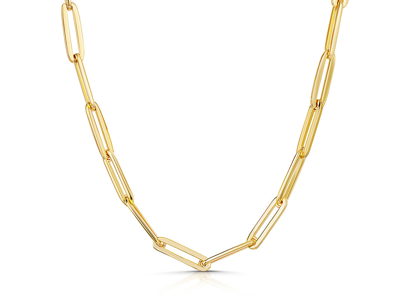 Gold Vermeil Paperlink Full Necklace