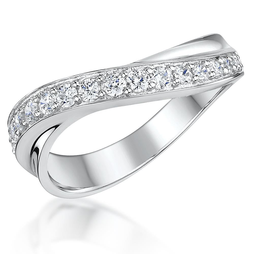 Sterling Silver Twisted Wave