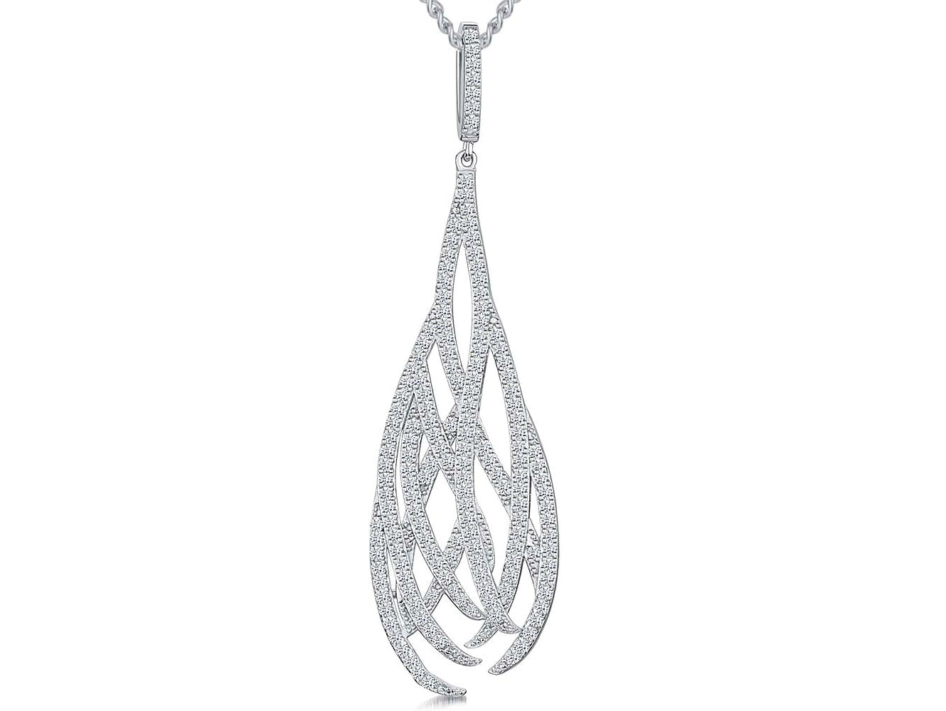Sterling Silver Filigree Lattice Pendant