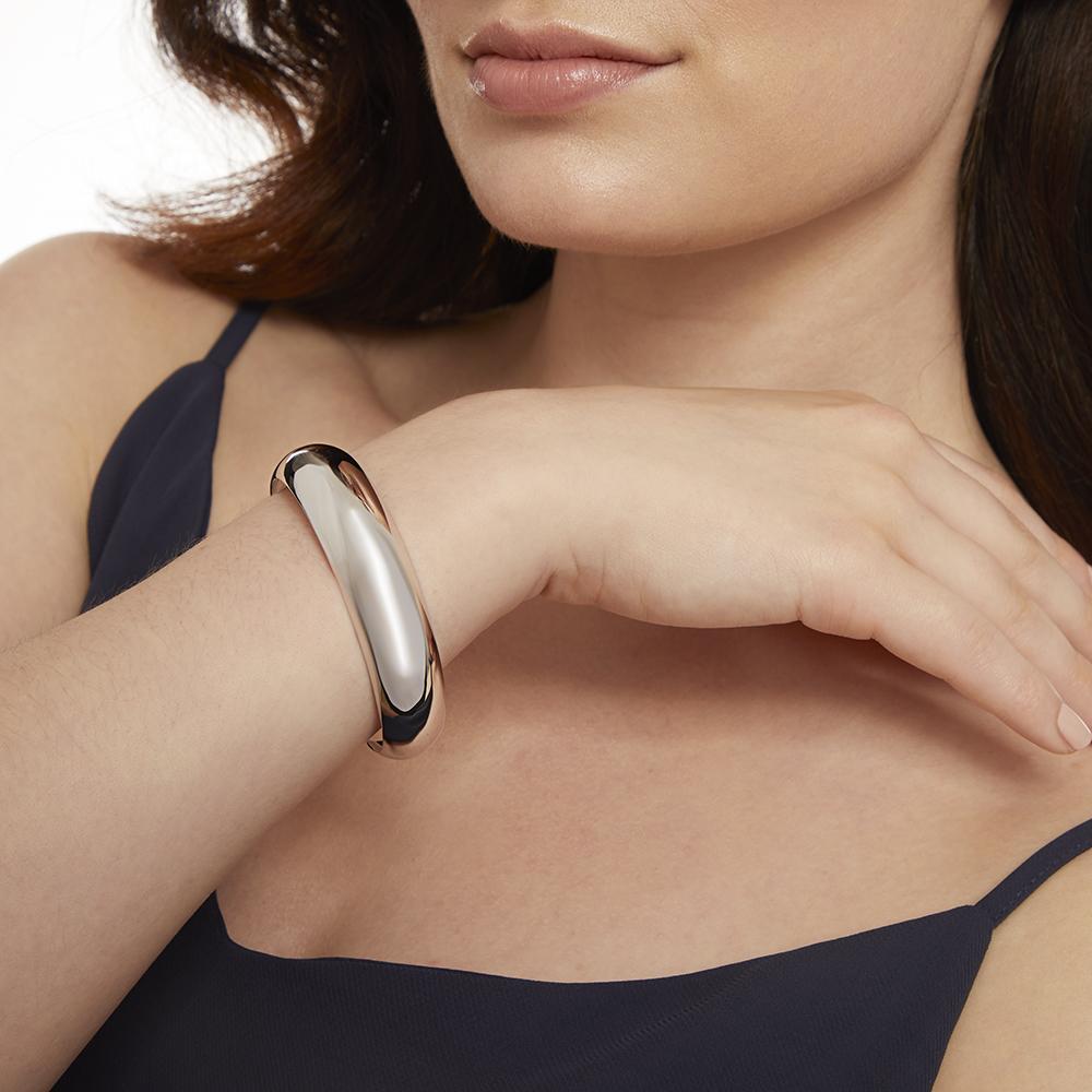 Sterling Silver Dome High Polished  Bangle