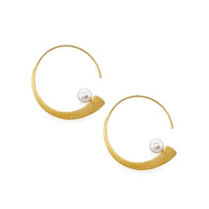 At First Sight pearl hoop Earrings